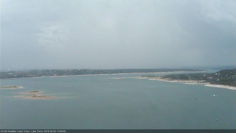 Lake Travis webcam, September 3, 2018 12:10 PM CT