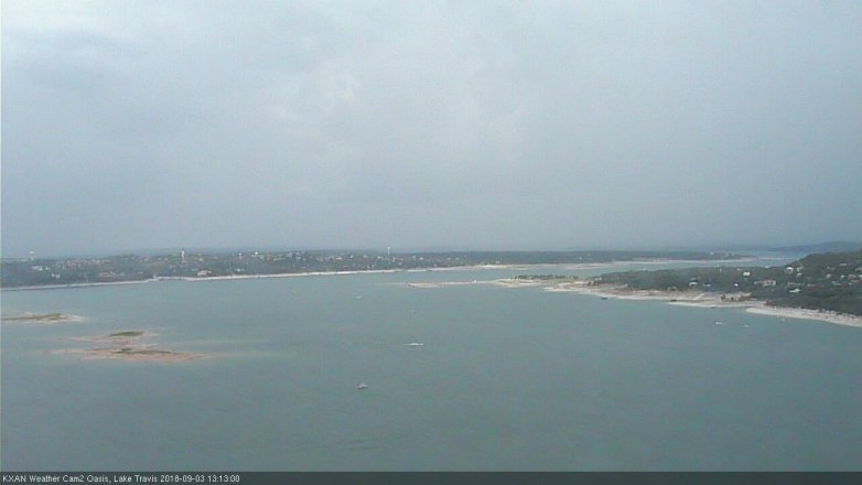 Lake Travis webcam, September 3, 2018 12:15 PM CT