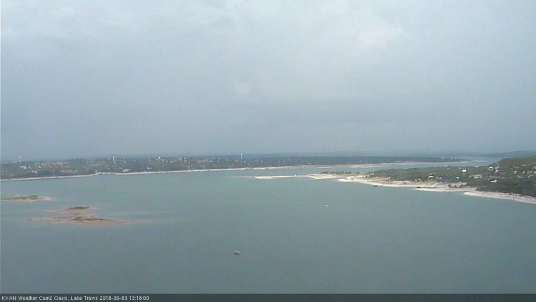 Lake Travis webcam, September 3, 2018 12:20 PM CT