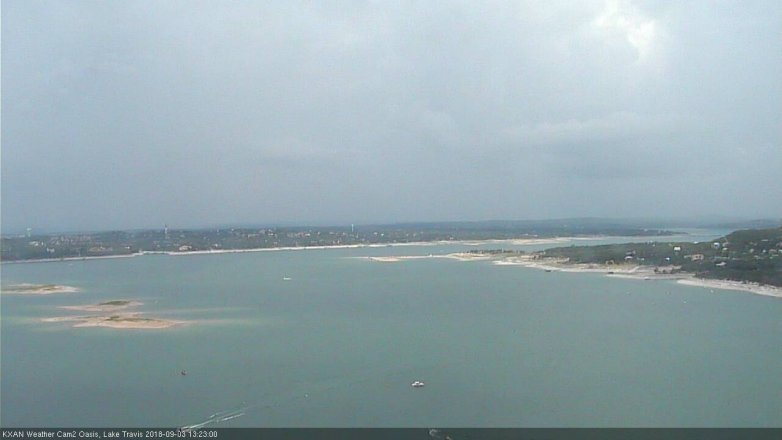 Lake Travis webcam, September 3, 2018 12:25 PM CT
