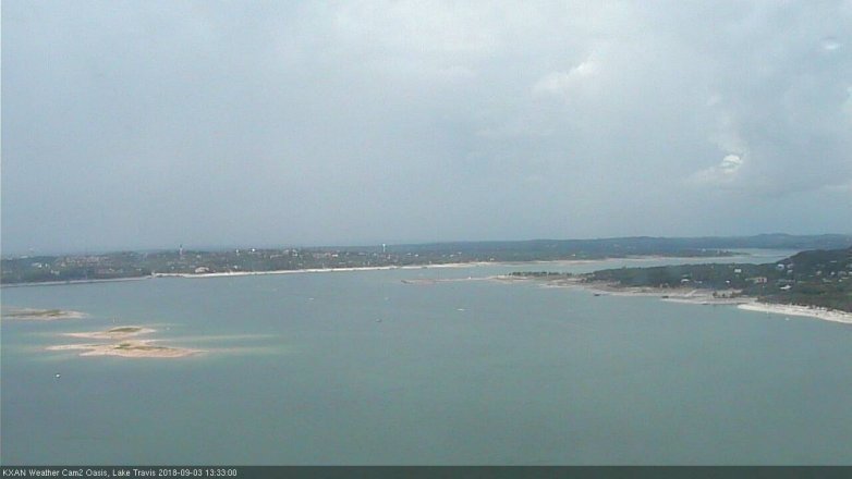 Lake Travis webcam, September 3, 2018 12:35 PM CT