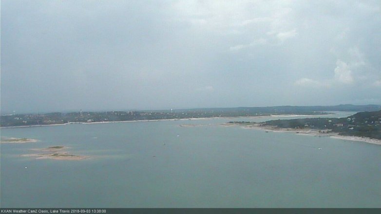 Lake Travis webcam, September 3, 2018 12:40 PM CT