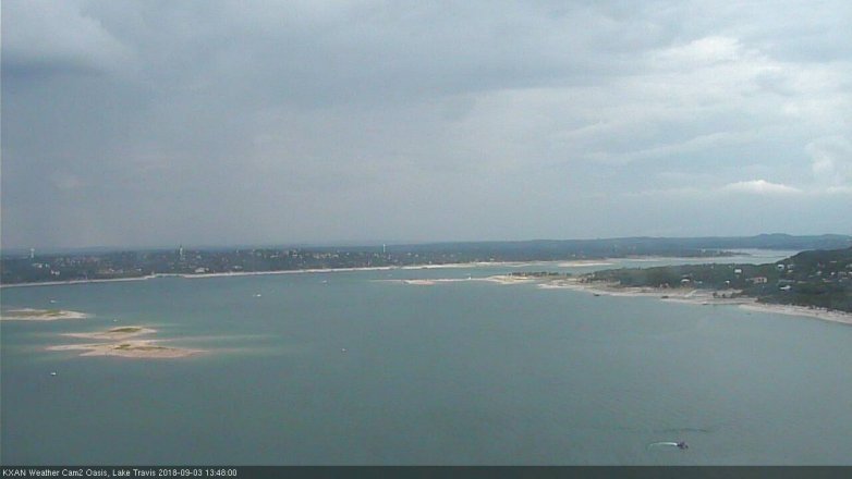 Lake Travis webcam, September 3, 2018 12:50 PM CT