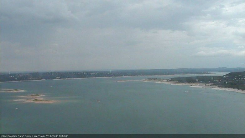 Lake Travis webcam, September 3, 2018 12:55 PM CT