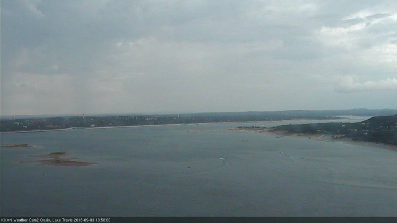 Lake Travis webcam, September 3, 2018 1:00 PM CT