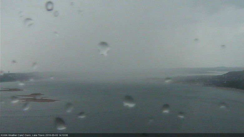 Lake Travis webcam, September 3, 2018 1:20 PM CT
