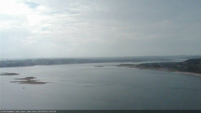 Lake Travis webcam, September 3, 2018 1:45 PM CT