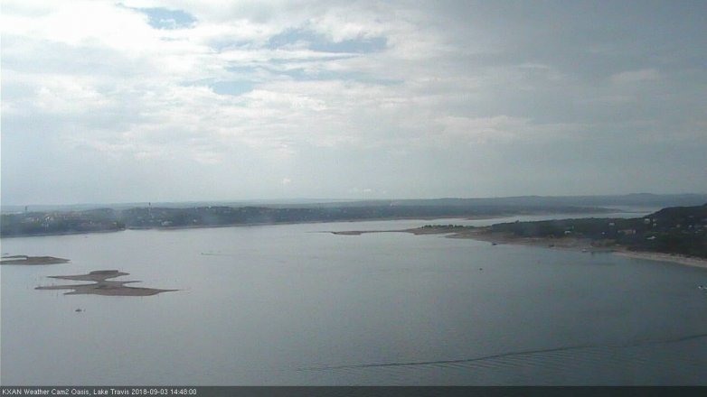 Lake Travis webcam, September 3, 2018 1:50 PM CT