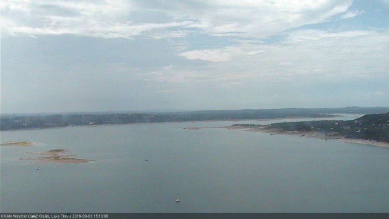 Lake Travis webcam, September 3, 2018 2:15 PM CT