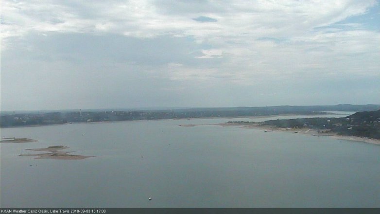 Lake Travis webcam, September 3, 2018 2:20 PM CT