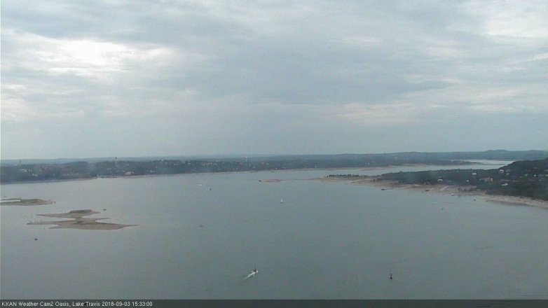 Lake Travis webcam, September 3, 2018 2:35 PM CT
