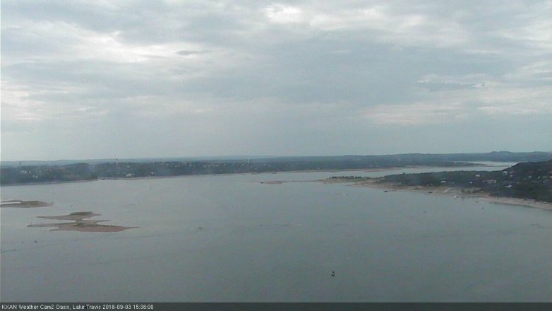 Lake Travis webcam, September 3, 2018 2:40 PM CT