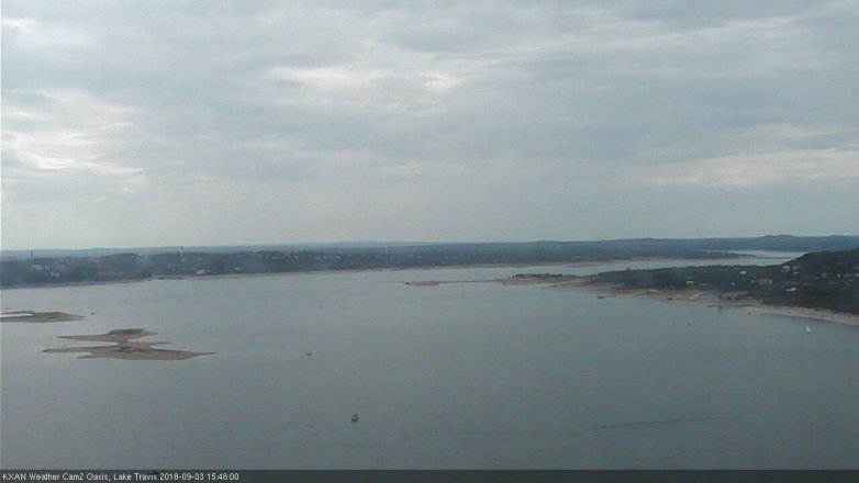 Lake Travis webcam, September 3, 2018 2:50 PM CT