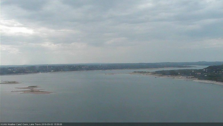 Lake Travis webcam, September 3, 2018 3:00 PM CT