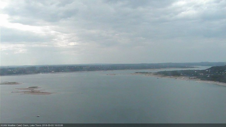 Lake Travis webcam, September 3, 2018 3:05 PM CT