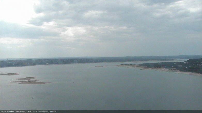 Lake Travis webcam, September 3, 2018 3:10 PM CT