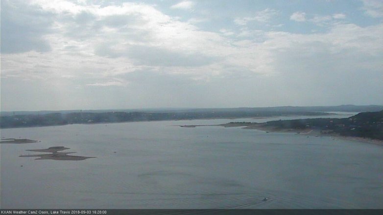 Lake Travis webcam, September 3, 2018 3:30 PM CT