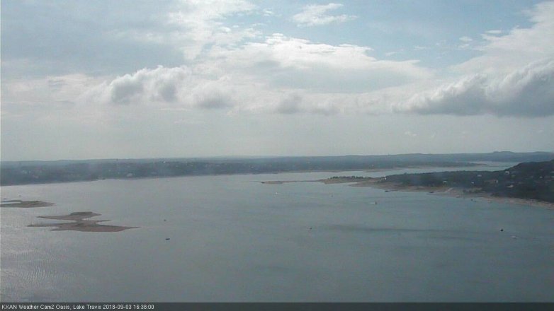 Lake Travis webcam, September 3, 2018 3:40 PM CT