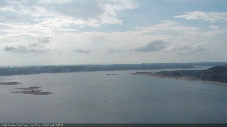 Lake Travis webcam, September 3, 2018 3:50 PM CT