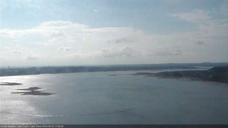 Lake Travis webcam, September 3, 2018 4:10 PM CT