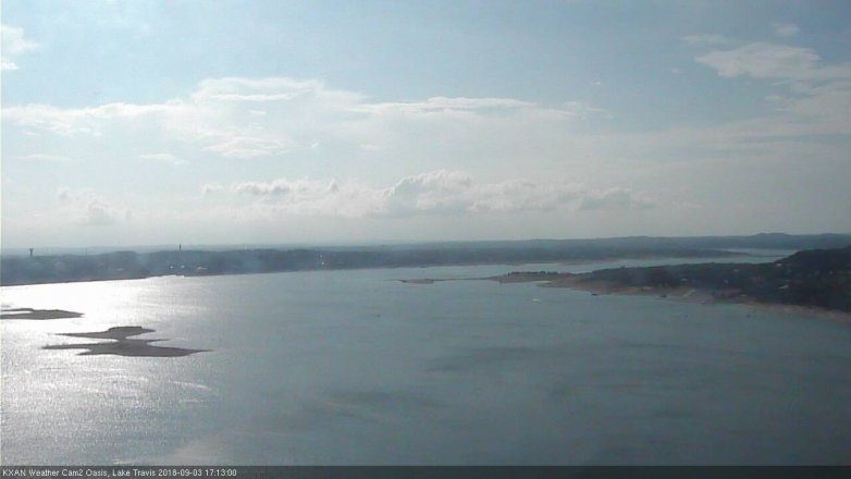 Lake Travis webcam, September 3, 2018 4:15 PM CT