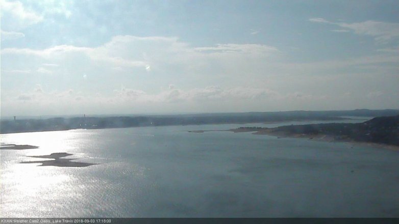 Lake Travis webcam, September 3, 2018 4:20 PM CT