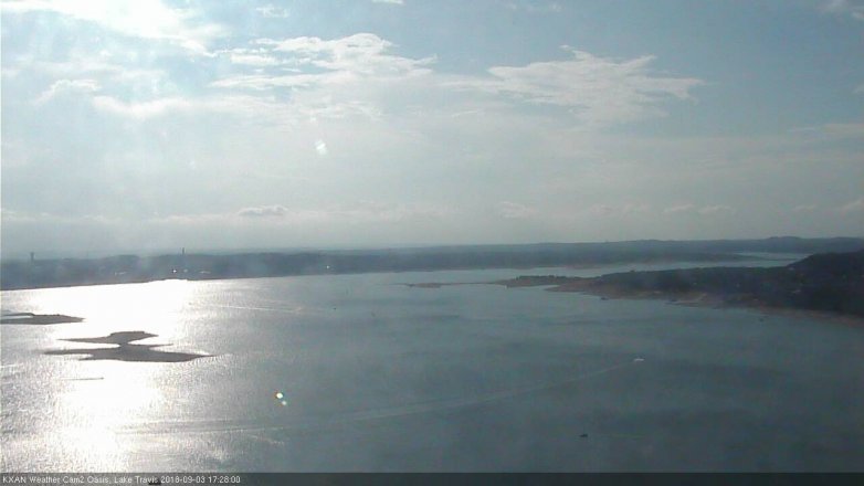 Lake Travis webcam, September 3, 2018 4:30 PM CT