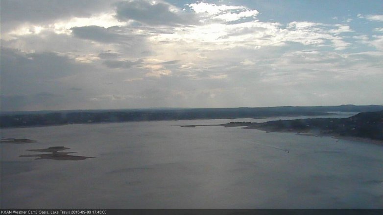 Lake Travis webcam, September 3, 2018 4:45 PM CT