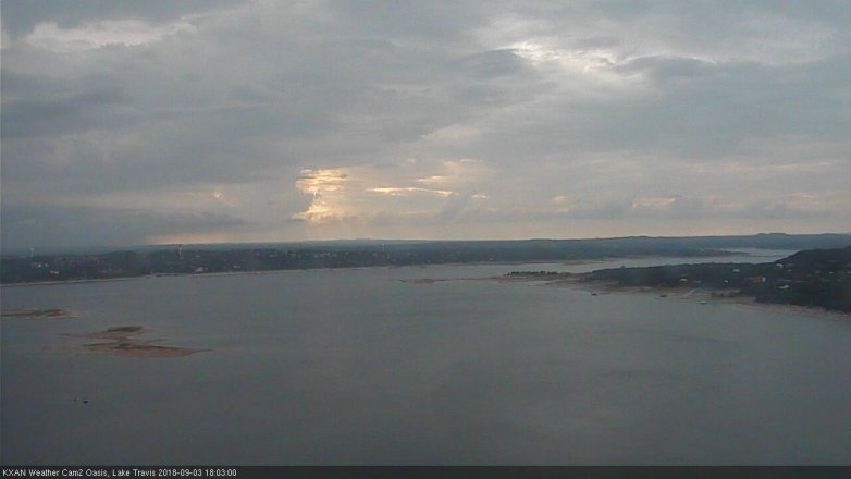 Lake Travis webcam, September 3, 2018 5:05 PM CT