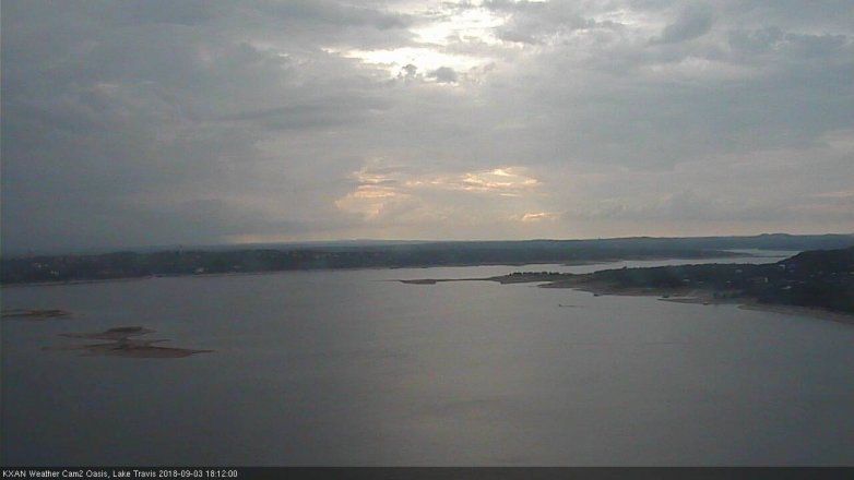 Lake Travis webcam, September 3, 2018 5:15 PM CT