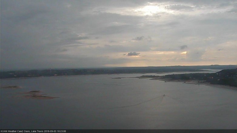 Lake Travis webcam, September 3, 2018 5:25 PM CT