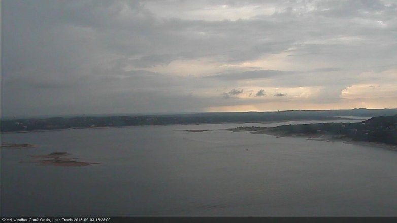 Lake Travis webcam, September 3, 2018 5:30 PM CT