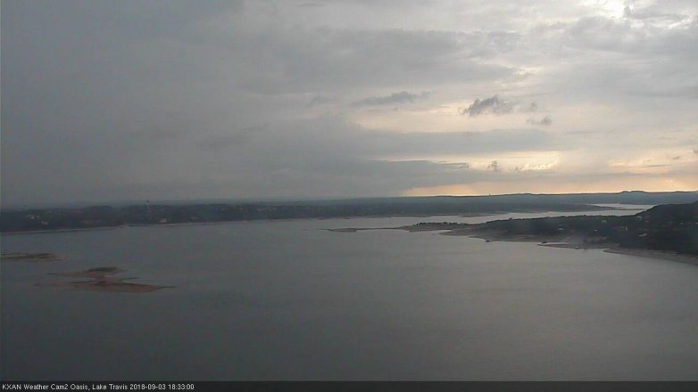 Lake Travis webcam, September 3, 2018 5:35 PM CT