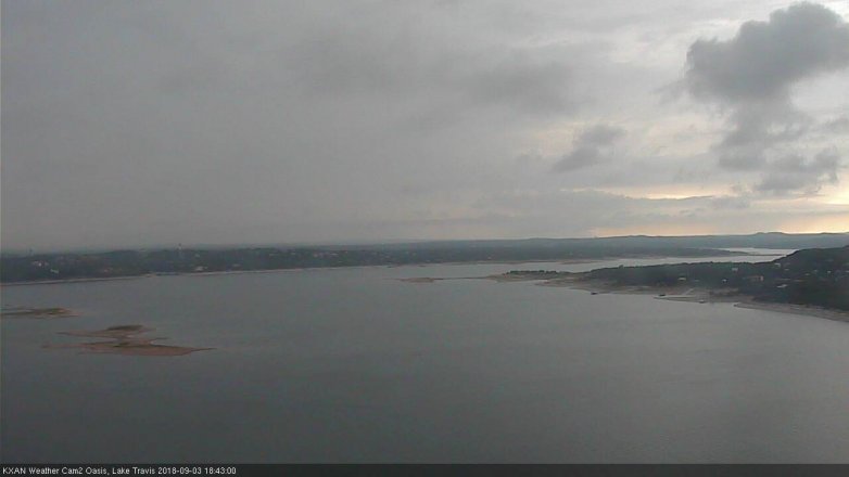 Lake Travis webcam, September 3, 2018 5:45 PM CT