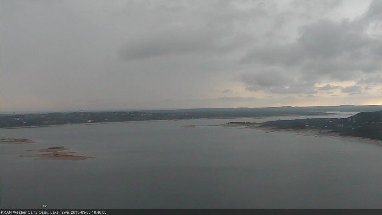 Lake Travis webcam, September 3, 2018 5:50 PM CT