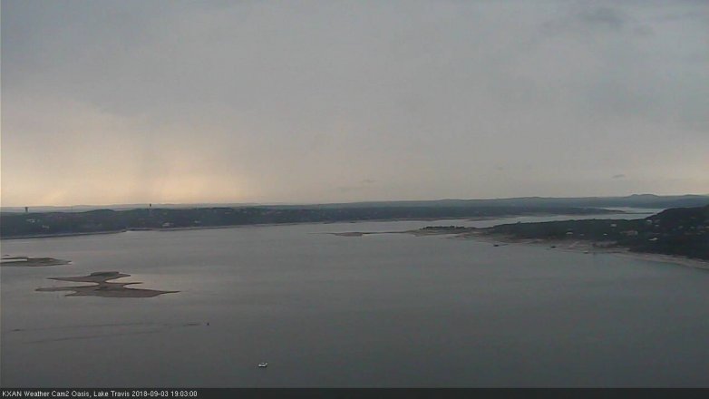 Lake Travis webcam, September 3, 2018 6:05 PM CT