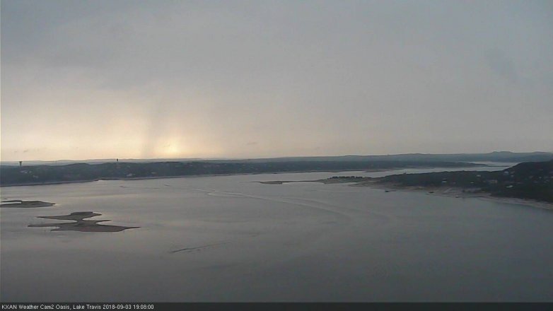 Lake Travis webcam, September 3, 2018 6:10 PM CT