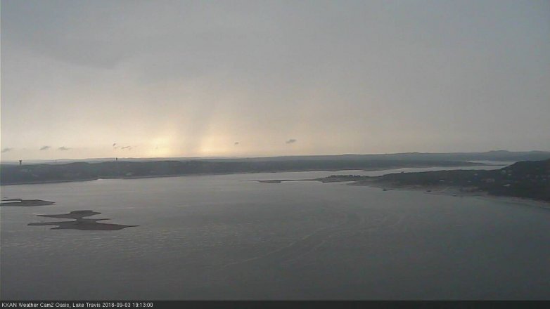 Lake Travis webcam, September 3, 2018 6:15 PM CT