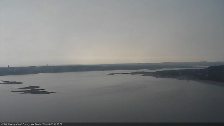 Lake Travis webcam, September 3, 2018 6:30 PM CT