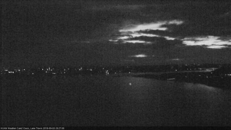Lake Travis webcam, September 3, 2018 7:30 PM CT