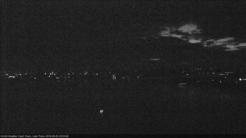 Lake Travis webcam, September 3, 2018 7:35 PM CT