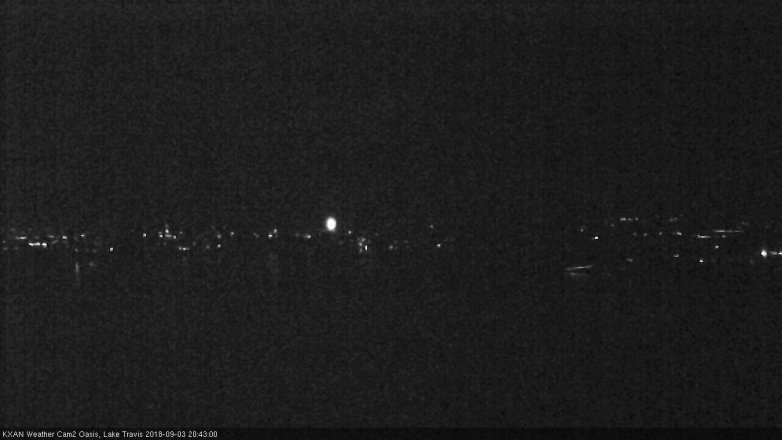 Lake Travis webcam, September 3, 2018 7:45 PM CT