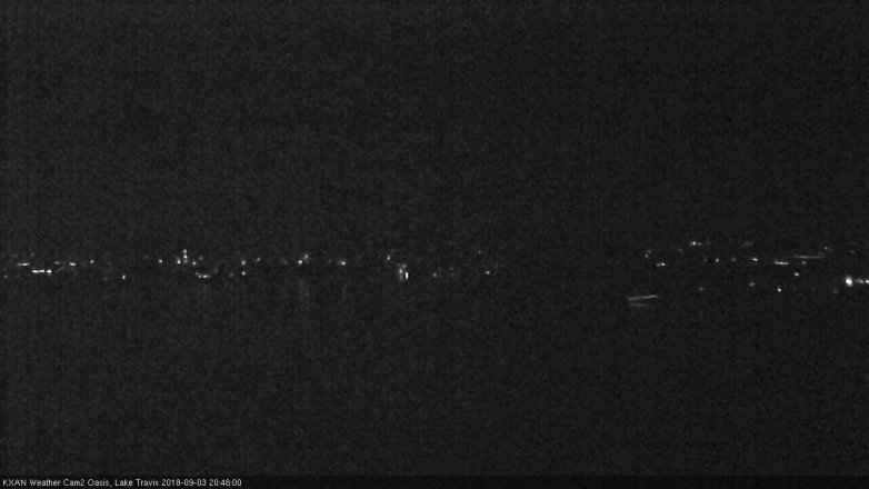 Lake Travis webcam, September 3, 2018 7:50 PM CT