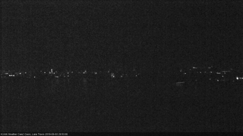 Lake Travis webcam, September 3, 2018 7:55 PM CT