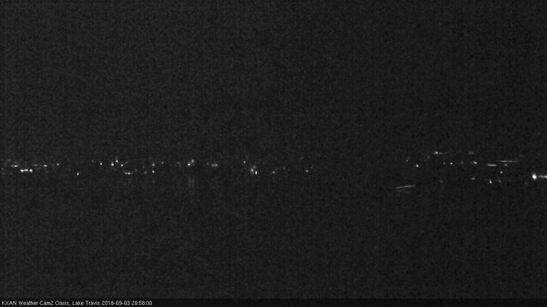 Lake Travis webcam, September 3, 2018 8:00 PM CT