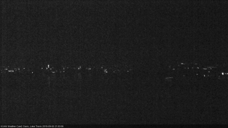 Lake Travis webcam, September 3, 2018 8:05 PM CT