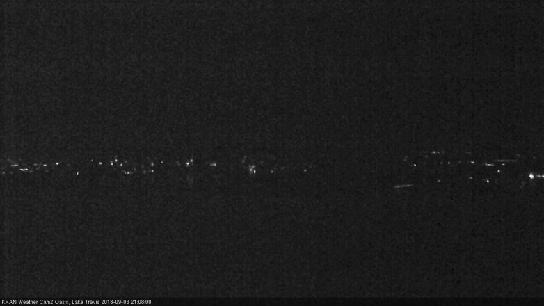 Lake Travis webcam, September 3, 2018 8:10 PM CT