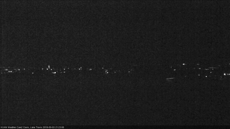 Lake Travis webcam, September 3, 2018 8:25 PM CT