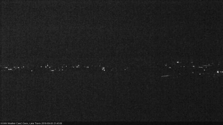 Lake Travis webcam, September 3, 2018 8:45 PM CT