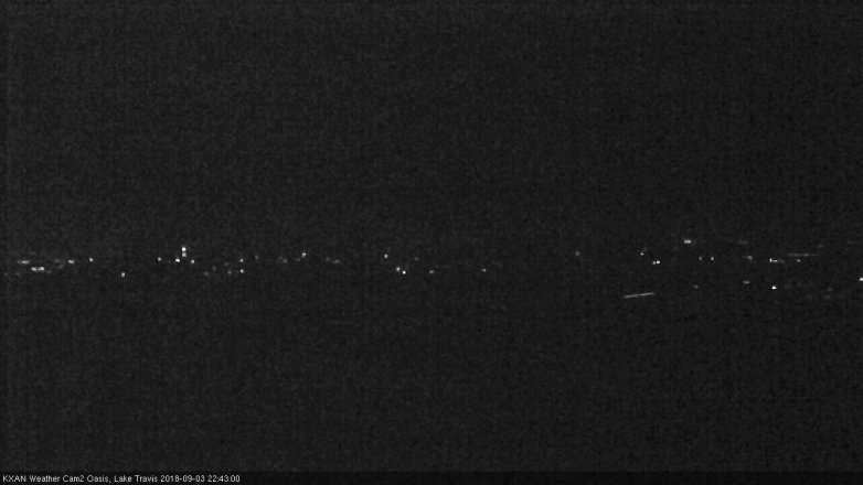 Lake Travis webcam, September 3, 2018 9:45 PM CT